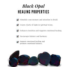 Round Shape Black Opal Gold Heart Stud Earrings Black Opal - ( AAA ) - Quality - Rosec Jewels