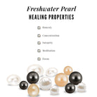 Real Freshwater Pearl Stud Earrings with Diamond Freshwater Pearl - ( AAA ) - Quality - Rosec Jewels