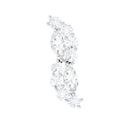 Rosec Jewels-Marquise and Round Moissanite Cluster Cartilage Earring