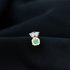 Rosec Jewels-Ethiopian Opal and Diamond Owl Cartilage Earring in Gold