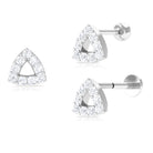 Rosec Jewels-Minimalist Moissanite Gold Triangle Earring for Helix Piercing