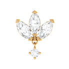 Rosec Jewels-Marquise Diamond Lotus Floral Cartilage Earring