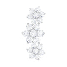 Rosec Jewels-Natural Diamond Flower Crawler Cartilage Earring