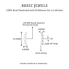 Rosec Jewels-Graduated Style Diamond Crawler Earring for Helix Piercing