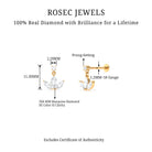 Rosec Jewels-Marquise Diamond Lotus Cartilage Drop Earring