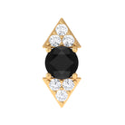 Rosec Jewels-Dainty Black Onyx and Diamond Arrow Tragus Earring