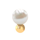 Rosec Jewels-Real Freshwater Pearl Solitaire Tragus Earring in Gold