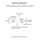 Rosec Jewels-Marquise Moissanite Butterfly Cartilage Earring