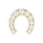 Rosec Jewels-Moissanite Horse Shoe Cartilage Earring in Gold