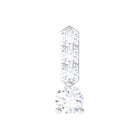 Rosec Jewels-Round Moissanite Simple Gold Bar Tragus Earring