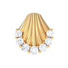 Rosec Jewels-Moissanite Sea Shell Cartilage Earring in Gold