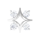 Rosec Jewels-Natural Diamond Star Celestial Earring for Helix Piercing