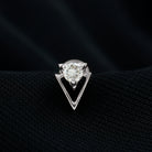 Rosec Jewels-Simple Diamond Solitaire Triangle Cartilage Earring