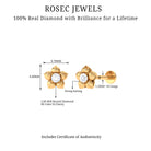 Rosec Jewels-Minimal Diamond Flower Earring for Helix Piercing