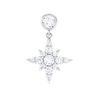 Rosec Jewels-Moissanite Starburst Drop Earring for Cartilage Piercing