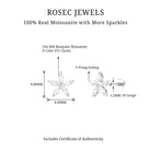 Rosec Jewels-Marquise Moissanite Floral Earring for Cartilage Piercing