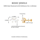 Rosec Jewels-Baguette Diamond Fan Cartilage Earring