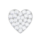 Rosec Jewels-Moissanite Heart Cartilage Earring in Pave Setting