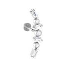 Rosec Jewels-Baguette Moissanite Art Deco Climber Earring for Helix Piercing