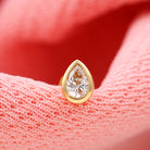 Rosec Jewels-Minimalist Moissanite Teardrop Cartilage Earring