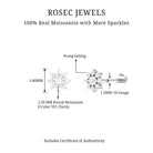 Rosec Jewels-Minimalist Moissanite Flower Cartilage Earring