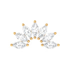 Rosec Jewels-Marquise Cut Moissanite Curved Cartilage Earring