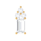 Rosec Jewels-Baguette and Round Cut Moissanite Cluster Cartilage Earring