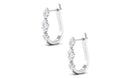 Rosec Jewels-Natural Diamond J Hoop Earrings with Latch Back