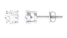 5 MM Round Moissanite Solitaire Screw Back Stud Earring Moissanite - ( D-VS1 ) - Color and Clarity - Rosec Jewels