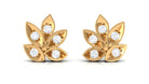 Rosec Jewels-Certified Real Diamond Leaf Stud Earrings