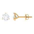 Solitaire Lab Grown Diamond Martini Stud Earrings Lab Grown Diamond - ( EF-VS ) - Color and Clarity - Rosec Jewels