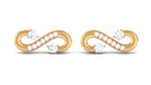 Rosec Jewels-Natural Diamond Infinity Love Knot Stud Earrings