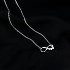 Gold Infinity Pendant Necklace with Diamond For Women Diamond - ( HI-SI ) - Color and Clarity - Rosec Jewels