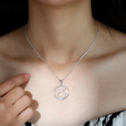 Taurus Sign Pendant Necklace With Moissanite - Rosec Jewels