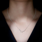 Certified Moissanite Pisces Zodiac Constellation Necklace - Rosec Jewels