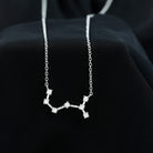 Certified Moissanite Scorpio Zodiac Constellation Necklace - Rosec Jewels