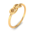 Gold Infinity Promise Ring for Her 18K Yellow Gold - Rosec Jewels