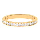 Certified Moissanite Half Eternity Ring Moissanite - ( D-VS1 ) - Color and Clarity - Rosec Jewels