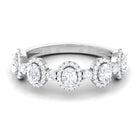 Designer Oval Diamond Anniversary Ring Diamond - ( HI-SI ) - Color and Clarity - Rosec Jewels