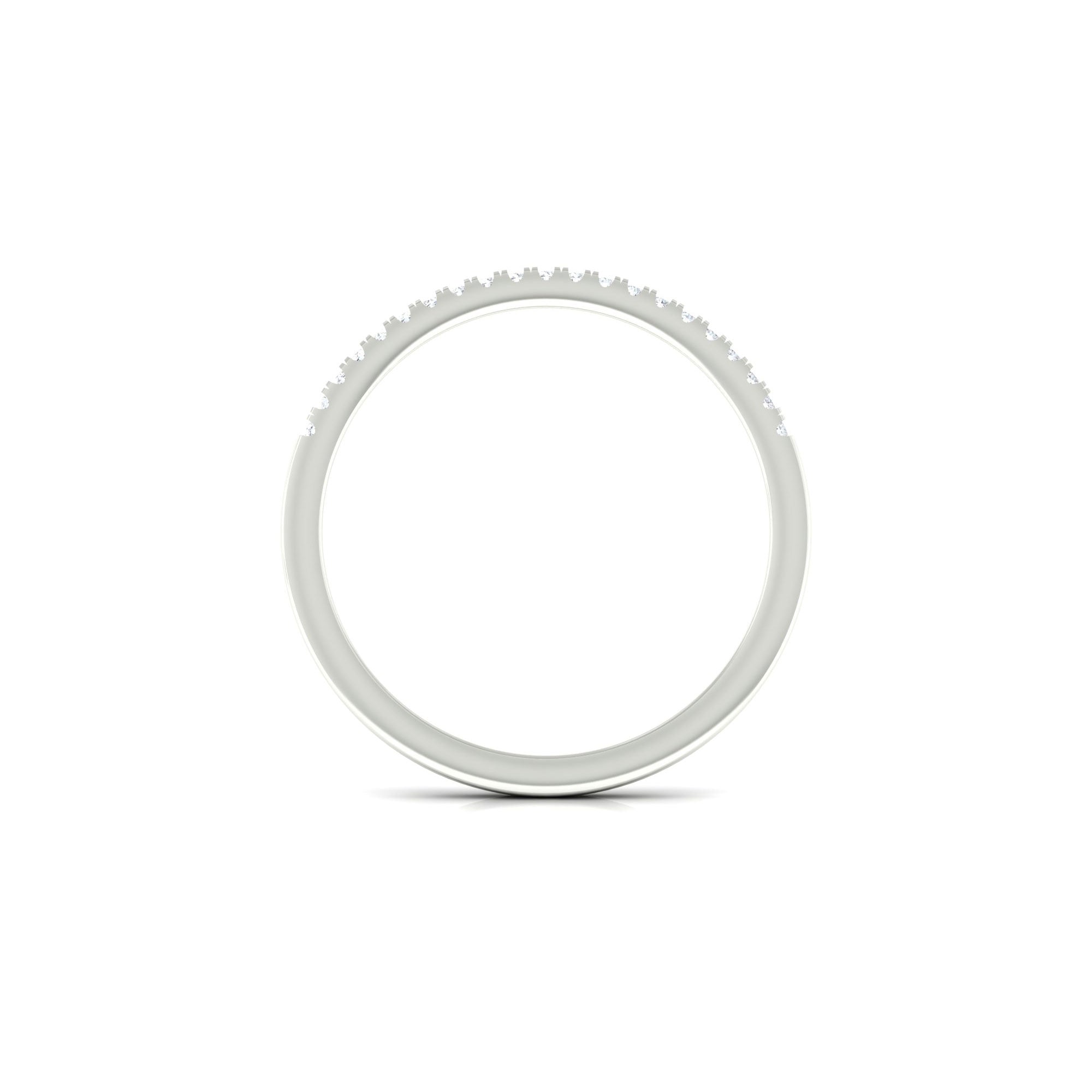 Natural Diamond Minimal Stackable Band Ring Diamond - ( HI-SI ) - Color and Clarity - Rosec Jewels