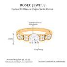 1.50 CT Classic Round Zircon Solitaire Engagement Ring in Gold Zircon - ( AAAA ) - Quality - Rosec Jewels