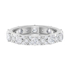 1.50 CT Round Cut Moissanite Bridal Wedding Band in Prong Set Moissanite - ( D-VS1 ) - Color and Clarity - Rosec Jewels