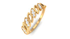 Real Diamond Marquise Half Eternity Band in Gold Diamond - ( HI-SI ) - Color and Clarity - Rosec Jewels