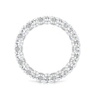 Minimal Round Diamond Eternity Ring Diamond - ( HI-SI ) - Color and Clarity - Rosec Jewels