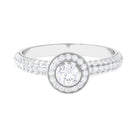 0.75 CT Vintage Inspired Diamond Engagement Ring Diamond - ( HI-SI ) - Color and Clarity - Rosec Jewels