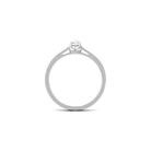 Minimal Round Diamond Promise Ring Diamond - ( HI-SI ) - Color and Clarity - Rosec Jewels