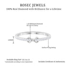 Simple Diamond Infinity Promise Ring Diamond - ( HI-SI ) - Color and Clarity - Rosec Jewels