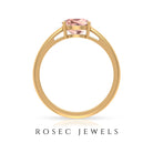 7 MM Cushion Cut 4 Prong Set Morganite Solitaire Ring Morganite - ( AAA ) - Quality - Rosec Jewels