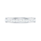 Moissanite Simple Full Eternity Band Ring Moissanite - ( D-VS1 ) - Color and Clarity - Rosec Jewels