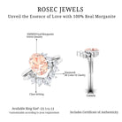 1.75 CT Morganite and Diamond Engagement Enhancer Ring Set Morganite - ( AAA ) - Quality - Rosec Jewels